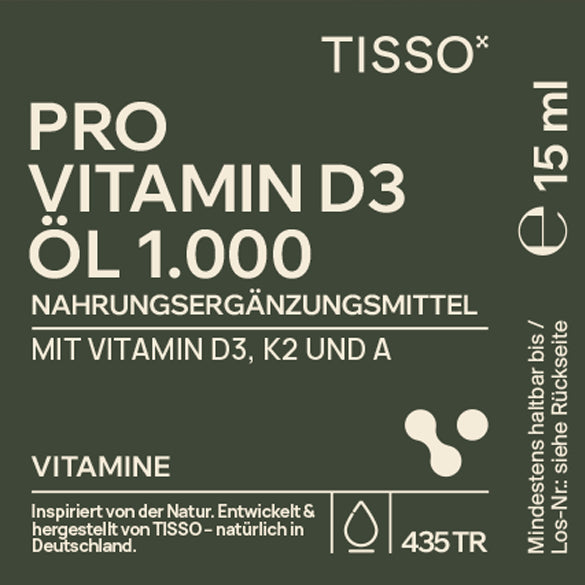 Tisso Pro Vitamin D3 Öl 1.000